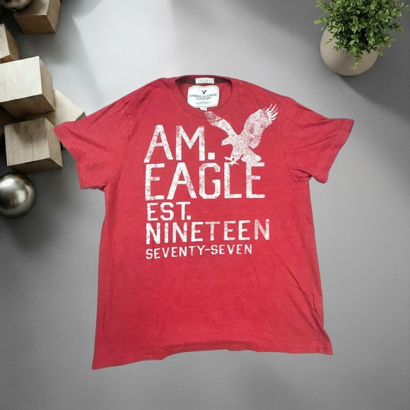 American Eagle Outfitters Other - American Eagle Outfitters Vintage Fit Red Graphic T-Shirt Mens Large 1660